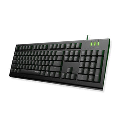 Rapoo Desktop Keyboards Black Rapoo NK1800 Wired Desktop Keyboard with Laser Carved Keycap