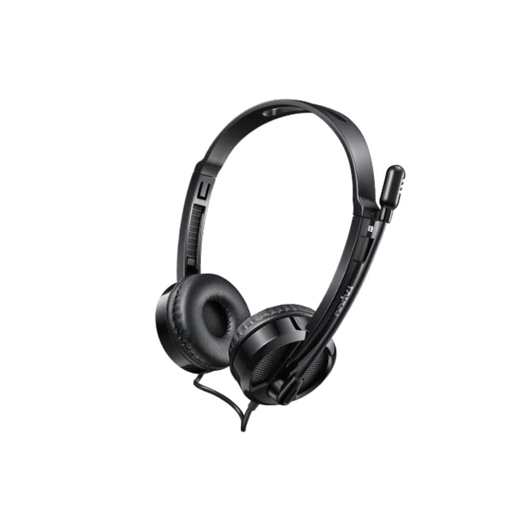 rapoo headphones rapoo h100 wired  stereo headphone with mic
