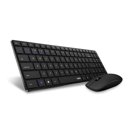 Rapoo Keyboard and Mouse combo Black Rapoo 9300M Wireless Multimode Optical Mouse & Ultra-Slim Keyboard Combo