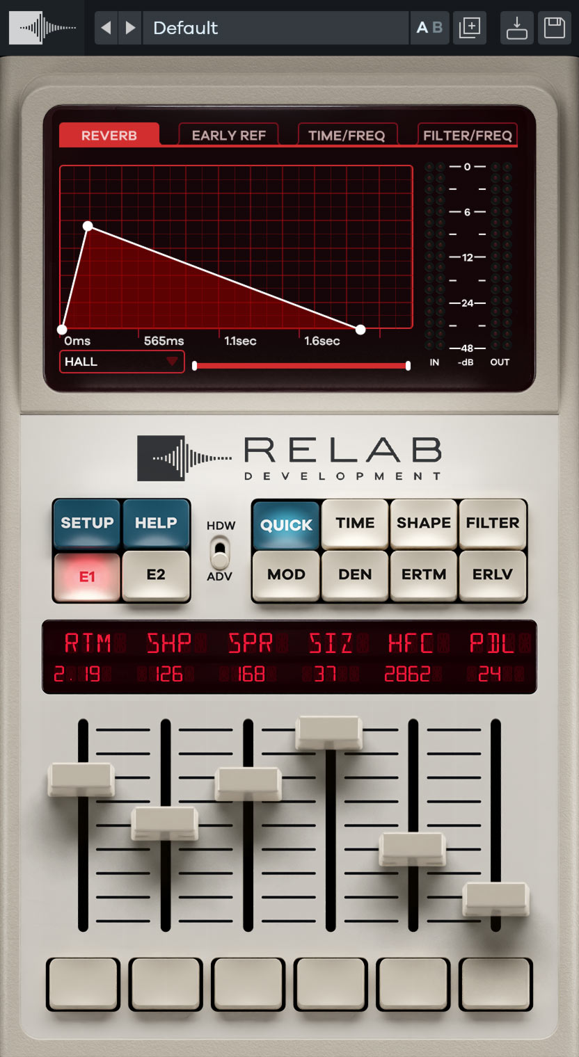 RELAB Virtual Processors Relab LX480 Dual-Engine Reverb V4 Reverb Plugin