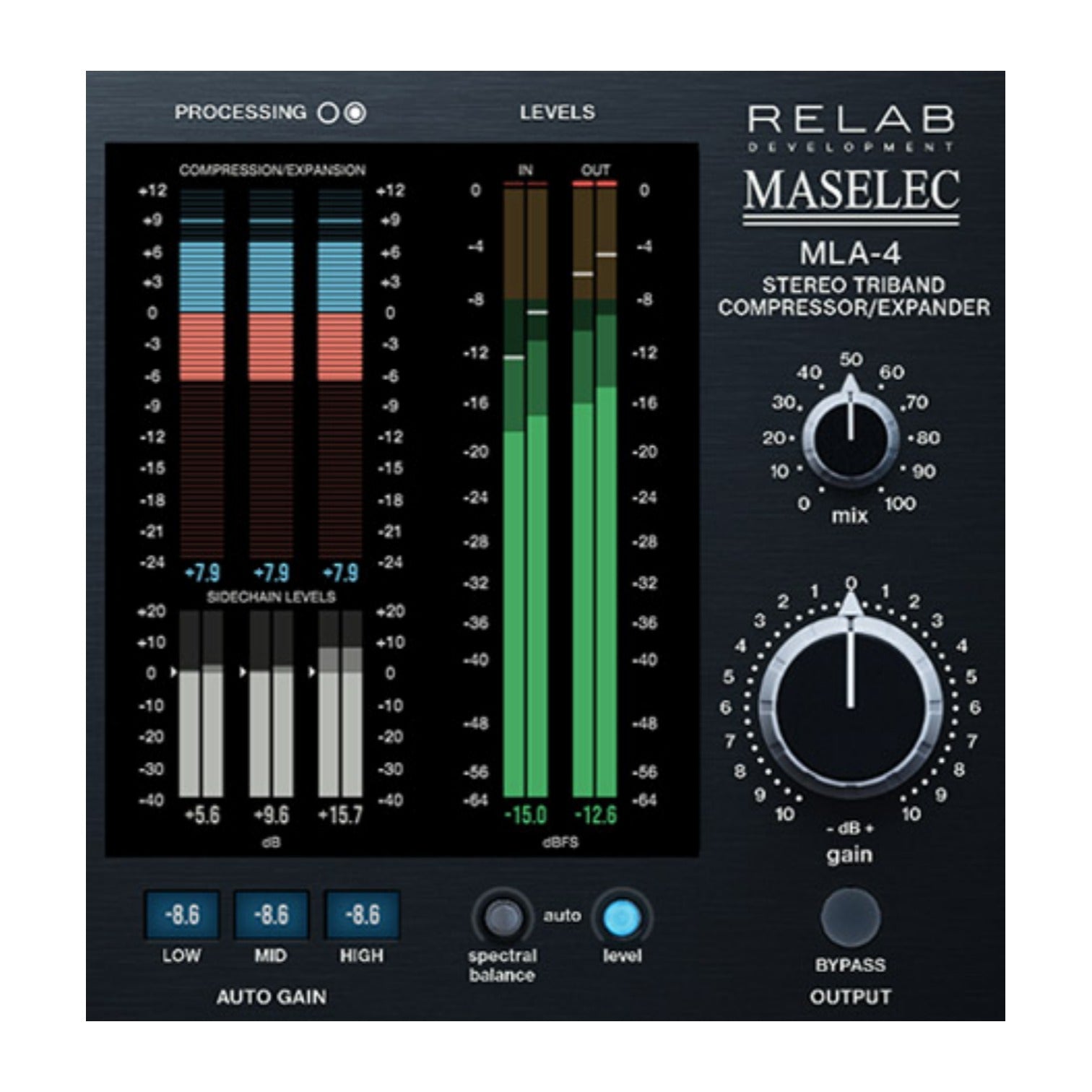 RELAB Virtual Processors Relab Maselec MLA-4 Triband Compressor Expander