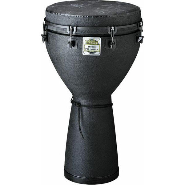 remo djembes remo key tuned 14inch x 25inch black earth design djembe dj-0014-be