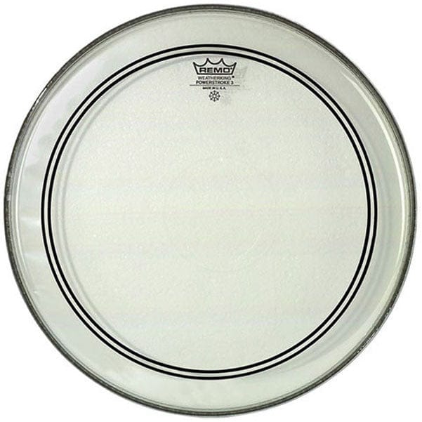 remo drum heads remo p31322c2 22" powerstroke 3 clear dot bass drum head