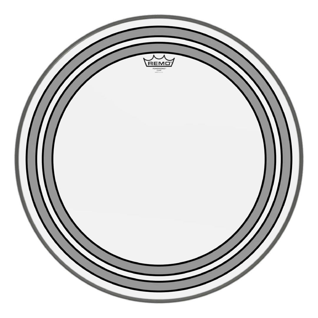 Remo Drum Heads Remo PW-1322-00 22" Bass Drum Head Powersonic Clear