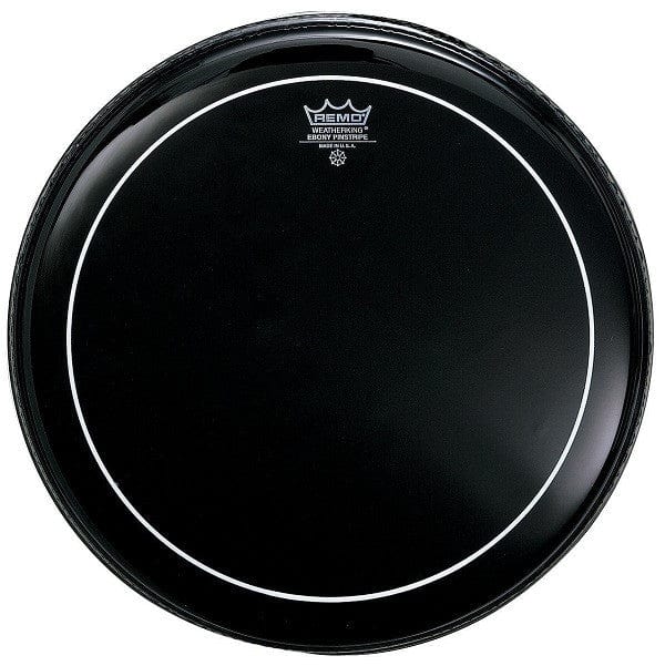 remo drum heads remo usa es-0613-ps 13'' ebony pinstripe drum head