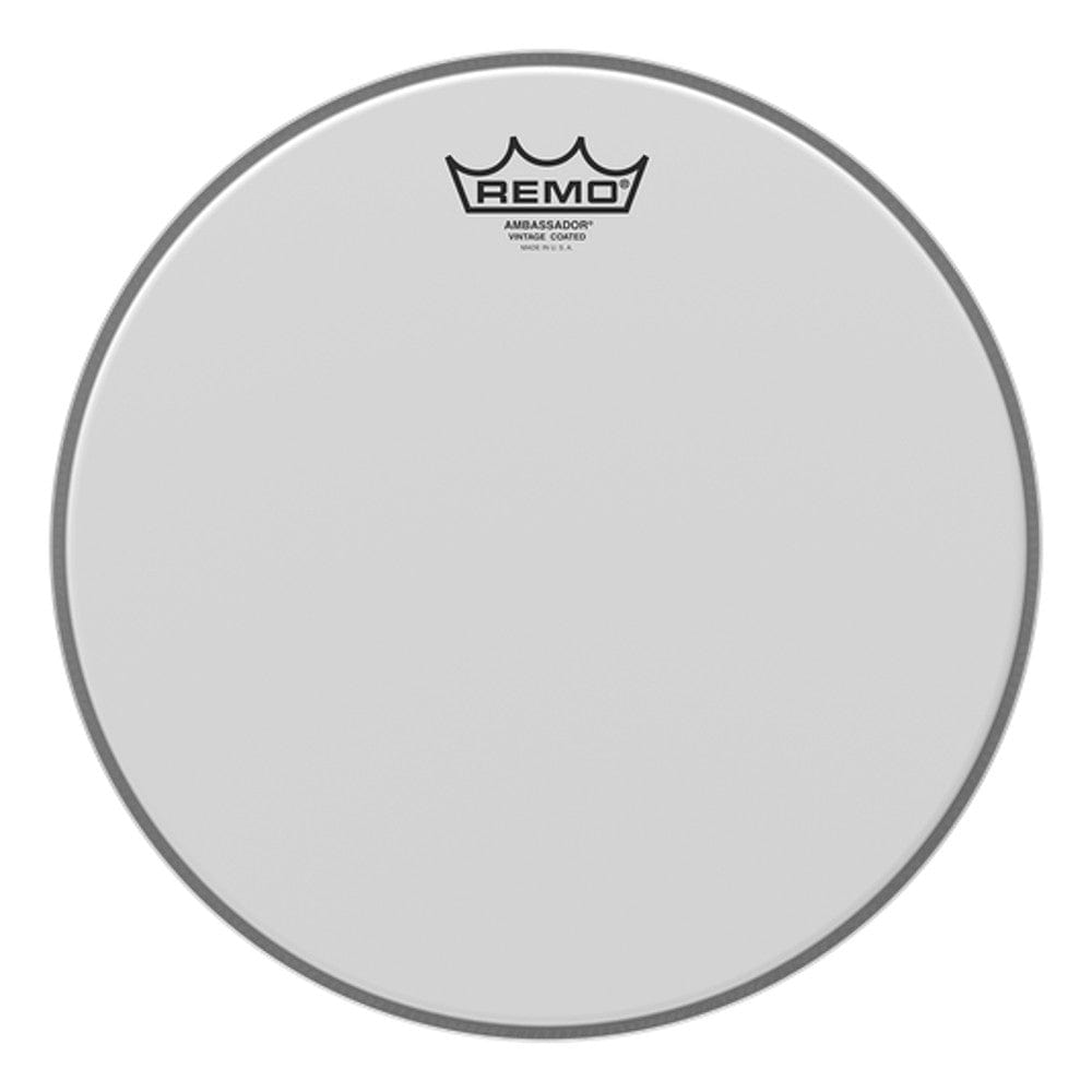 remo drum heads remo va011200 12" vintage coated ambassador drum head