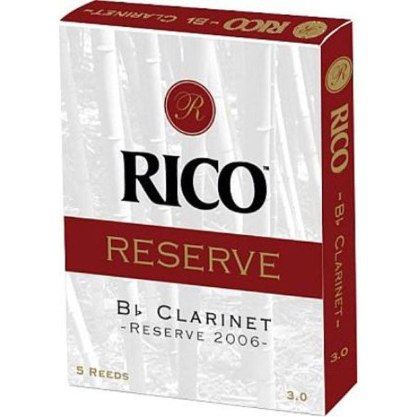Rico Clarinet Reeds Rico 3.0 RCR0530 Reserve 5 Pieces Pack Bb Clarinet Reed