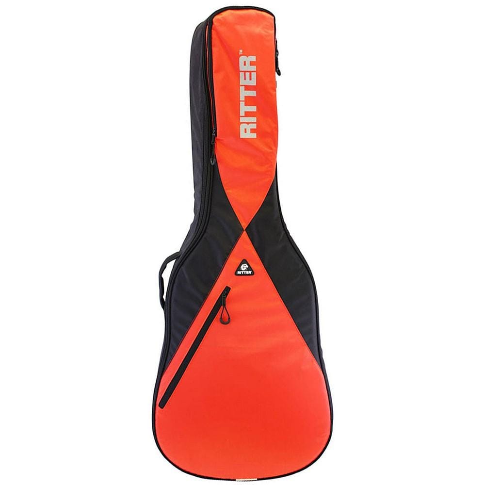 Ritter Acoustic Guitar Gigbags Ritter RGP5-D/BRR Performance Acoustic Dreadnought Guitar Bag- Black/Racing Red