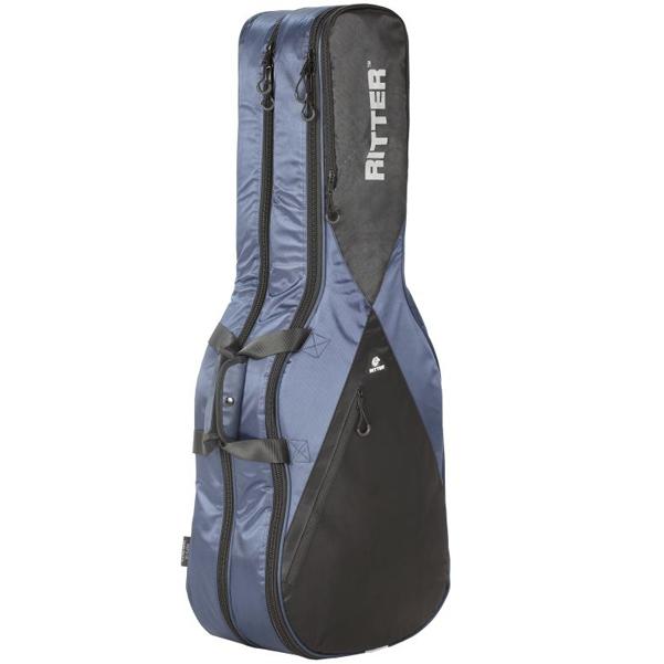 ritter electric guitar gigbags navy/black ritter rgp5-de double electric guitar gigbag   
