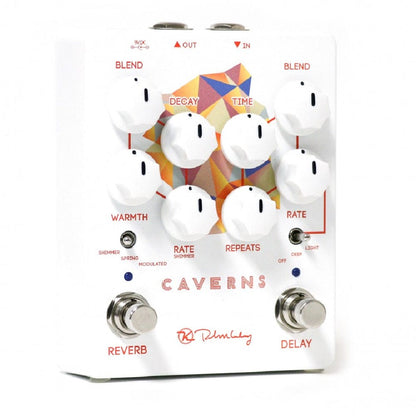 Robert Keeley Effect Pedals White Keeley Electronics Caverns V2 Delay Reverb Effect Pedal