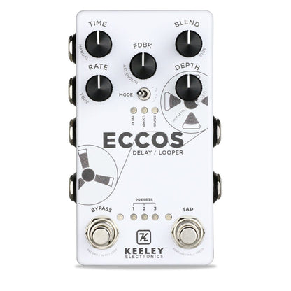 Robert Keeley Effect Pedals White Keeley Electronics ECCOS Delay Looper Effect Pedal