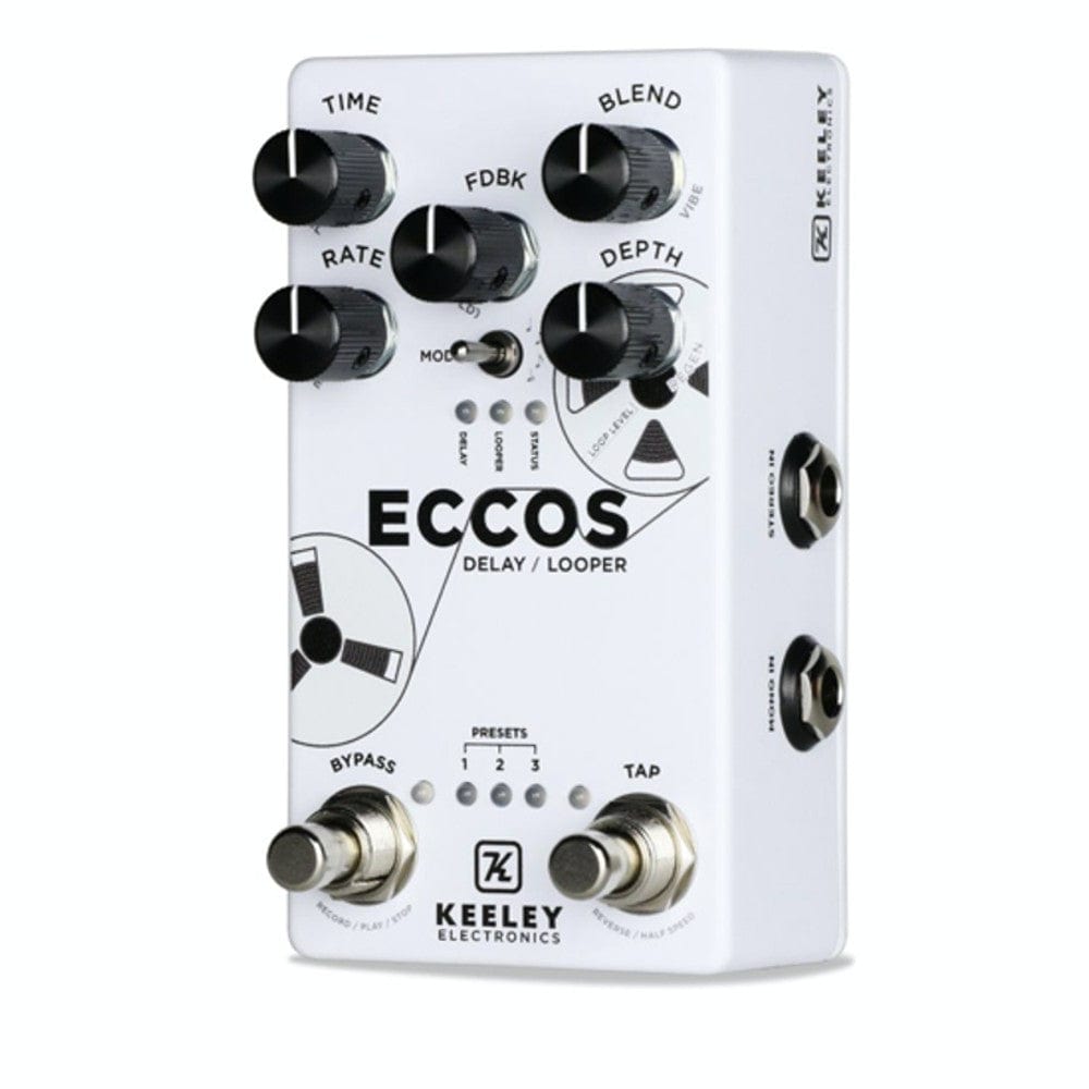 Robert Keeley Effect Pedals White Keeley Electronics ECCOS Delay Looper Effect Pedal