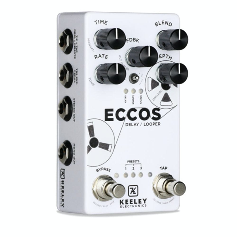 Robert Keeley Effect Pedals White Keeley Electronics ECCOS Delay Looper Effect Pedal