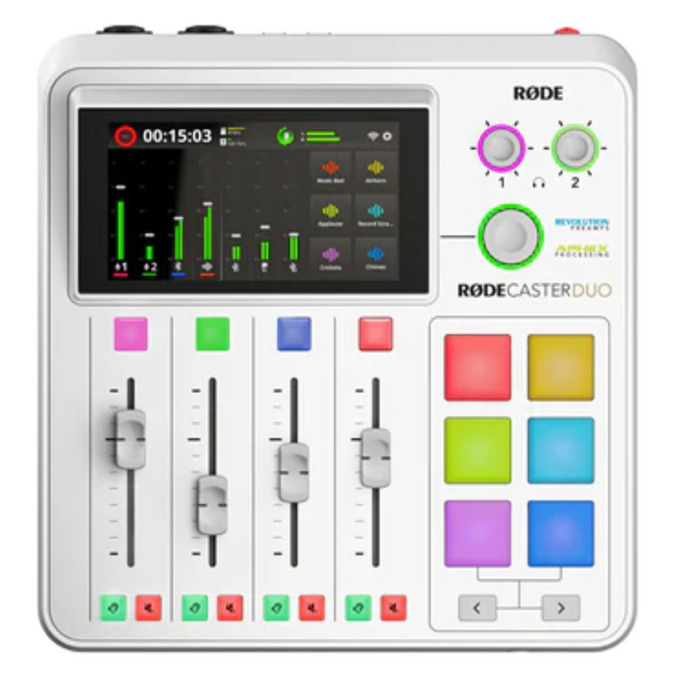 Rode Audio Interfaces White Rode RODECaster Duo Integrated Audio Production Studio