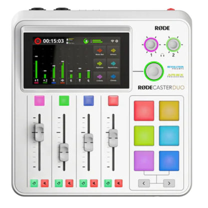 Rode Audio Interfaces White Rode RODECaster Duo Integrated Audio Production Studio 