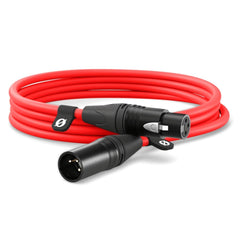 Rode Cable and Connector Stands 3M / Red Rode Premium XLR Cable