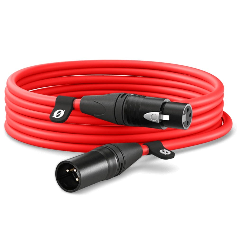 Rode Cable and Connector Stands 6M / Red Rode Premium XLR Cable