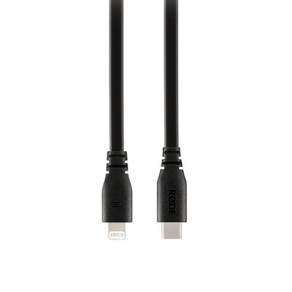 rode cables and connectors black rode sc19 usb-c to lightning accessory cable   