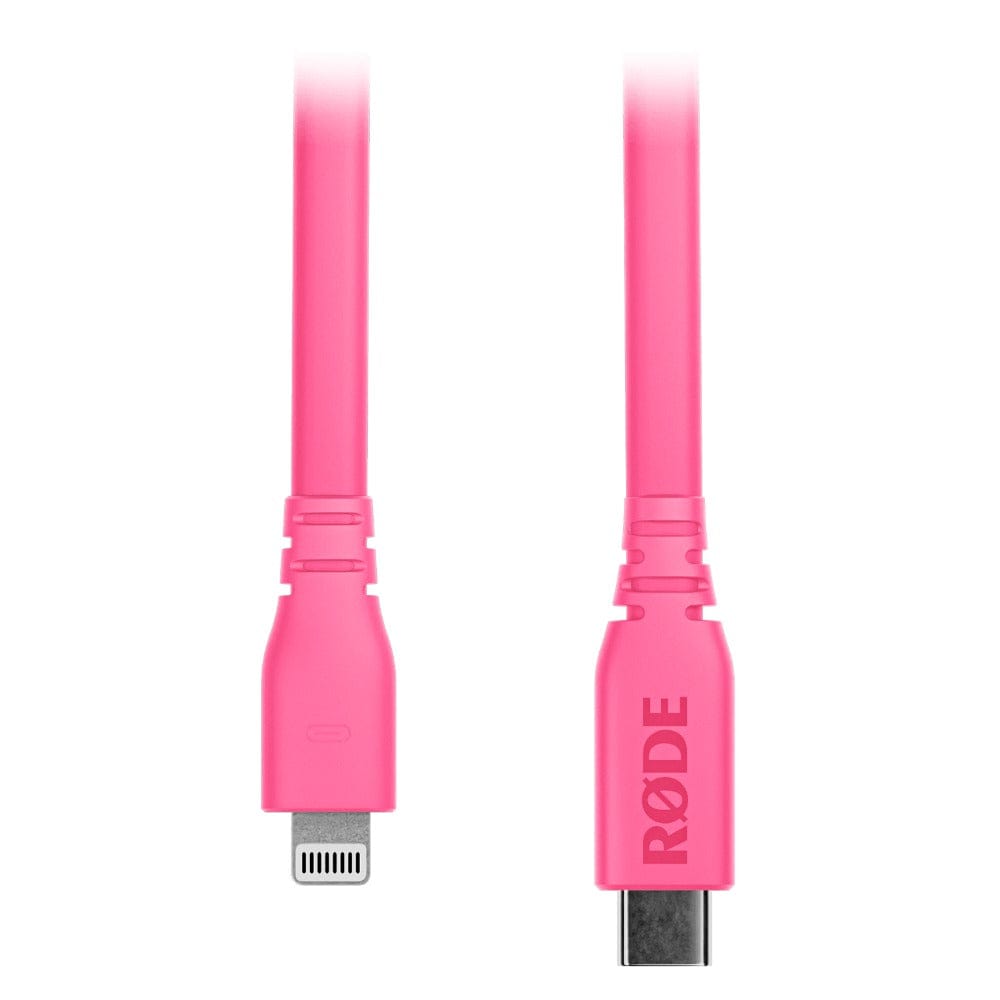 rode cables and connectors pink rode sc19 usb-c to lightning accessory cable   #color_pink