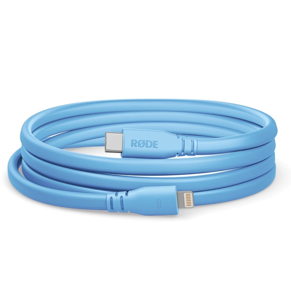 rode cables and connectors rode sc19 usb-c to lightning accessory cable   #color_blue