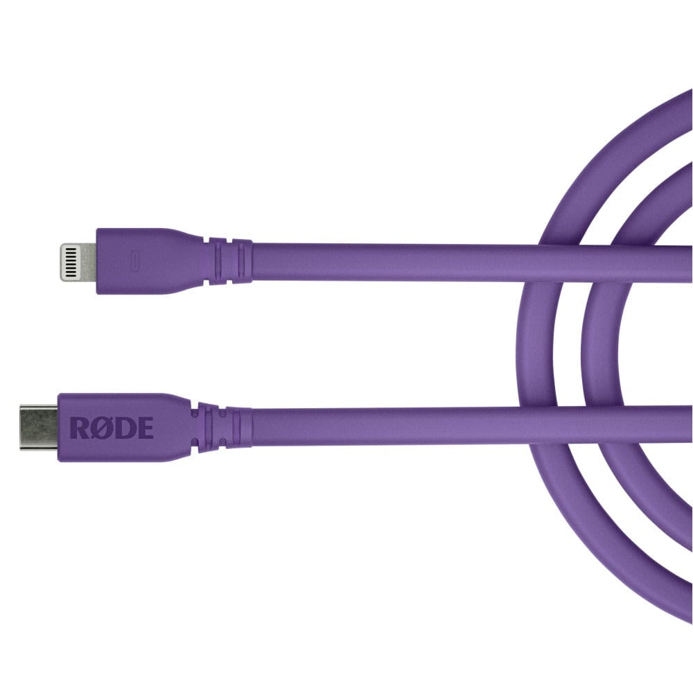 rode cables and connectors rode sc19 usb-c to lightning accessory cable   #color_purple