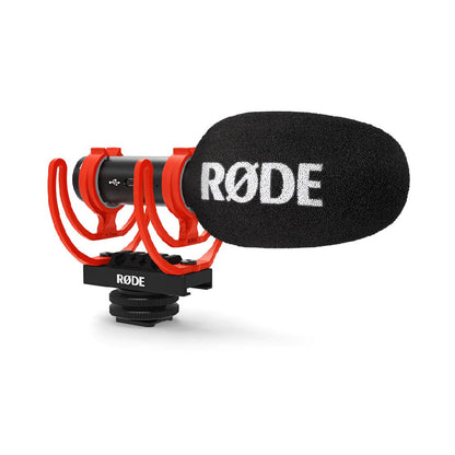 rode condenser microphones black rode videomic go ii lightweight directional microphone     