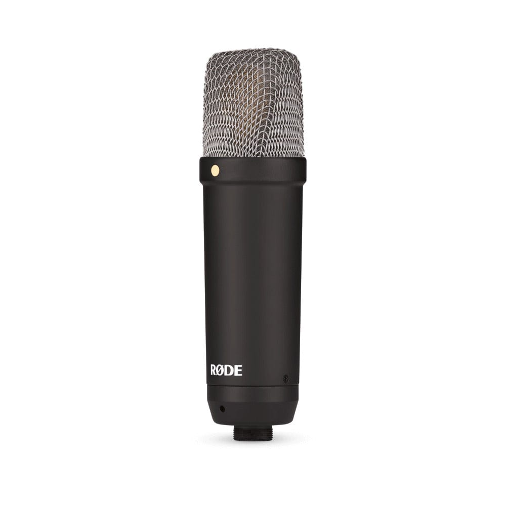 rode condenser microphones black signature series large diaphragm condenser microphone with shock mount, pop filter and xlr cable for music production, vocal recording, streaming and podcasting     