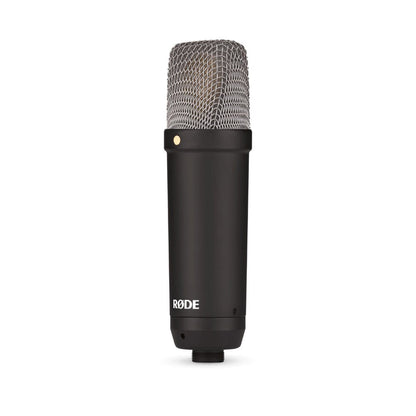 rode condenser microphones black signature series large diaphragm condenser microphone with shock mount, pop filter and xlr cable for music production, vocal recording, streaming and podcasting     