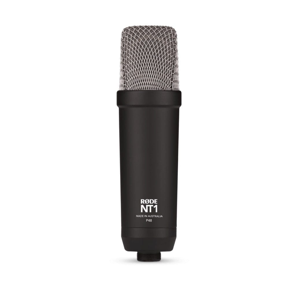 Rode Condenser Microphones Black Signature Series Large Diaphragm Condenser Microphone with Shock Mount, Pop Filter and XLR Cable for Music Production, Vocal Recording, Streaming and Podcasting