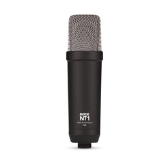 Rode Condenser Microphones Black Signature Series Large Diaphragm Condenser Microphone with Shock Mount, Pop Filter and XLR Cable for Music Production, Vocal Recording, Streaming and Podcasting