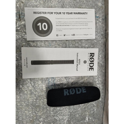 rode condenser microphones rode ntg1 condenser shotgun microphone - open box