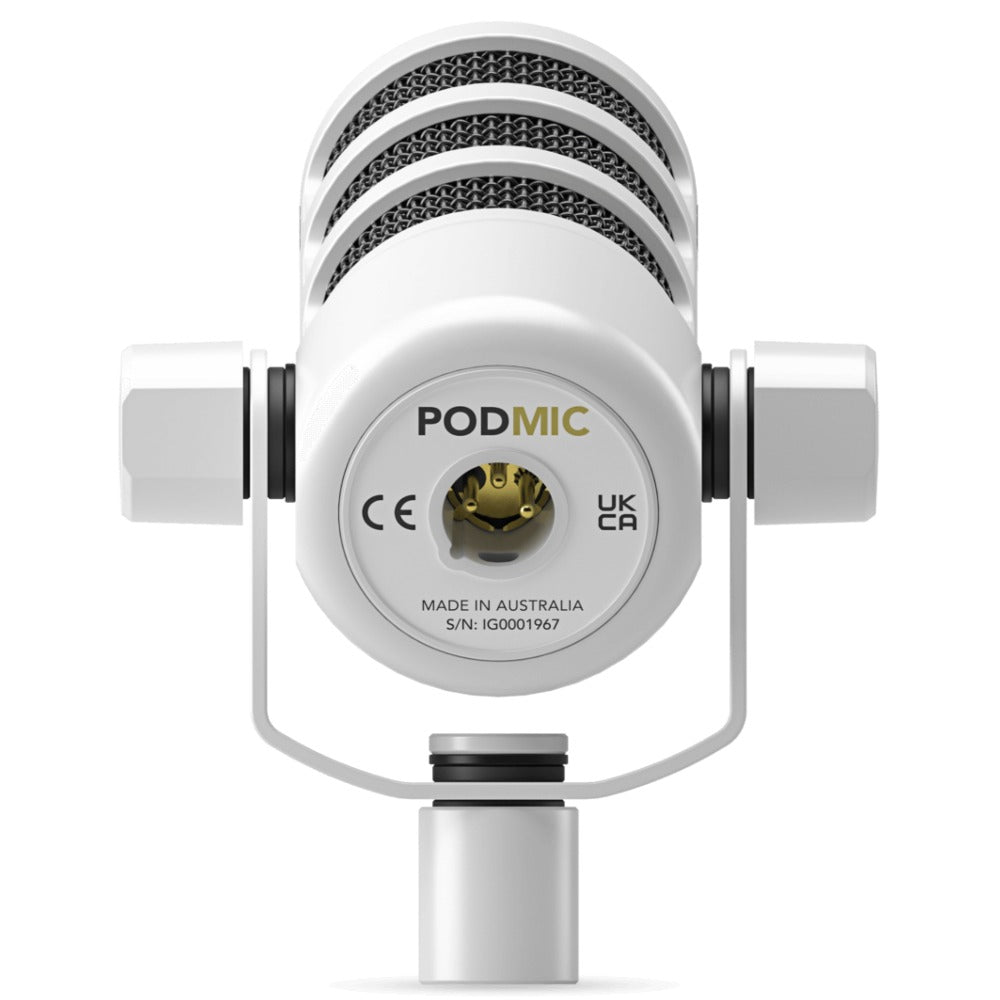 Rode Dynamic Microphones Rode Pod Mic Dynamics Podcasting Microphones #color_white