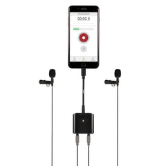 Rode Headphones Rode SC6-L Mobile Interview Kit Dual TRRS Input & Headphone Output For iOS Devices