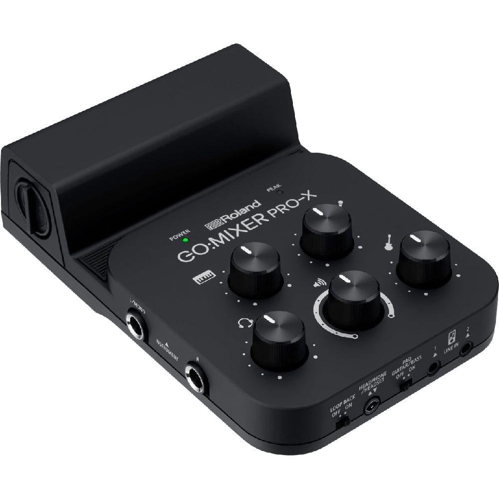 Roland Analog Mixers Black Roland Go Mixer Pro X Audio Mixer for Smartphones