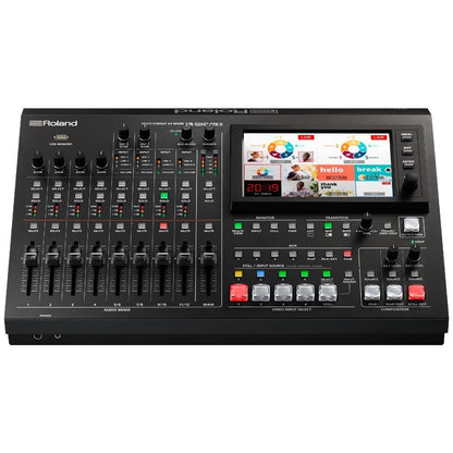 roland analog mixers roland vr-50hdmk2 multi-format av mixer with usb 3.0 streaming