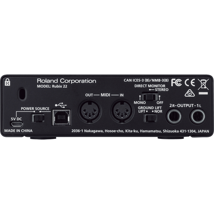 Roland Audio Interfaces Roland Rubix 22 USB Audio Interface