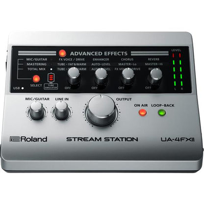 roland audio interfaces roland ua-4fx2 stream station usb audio interface