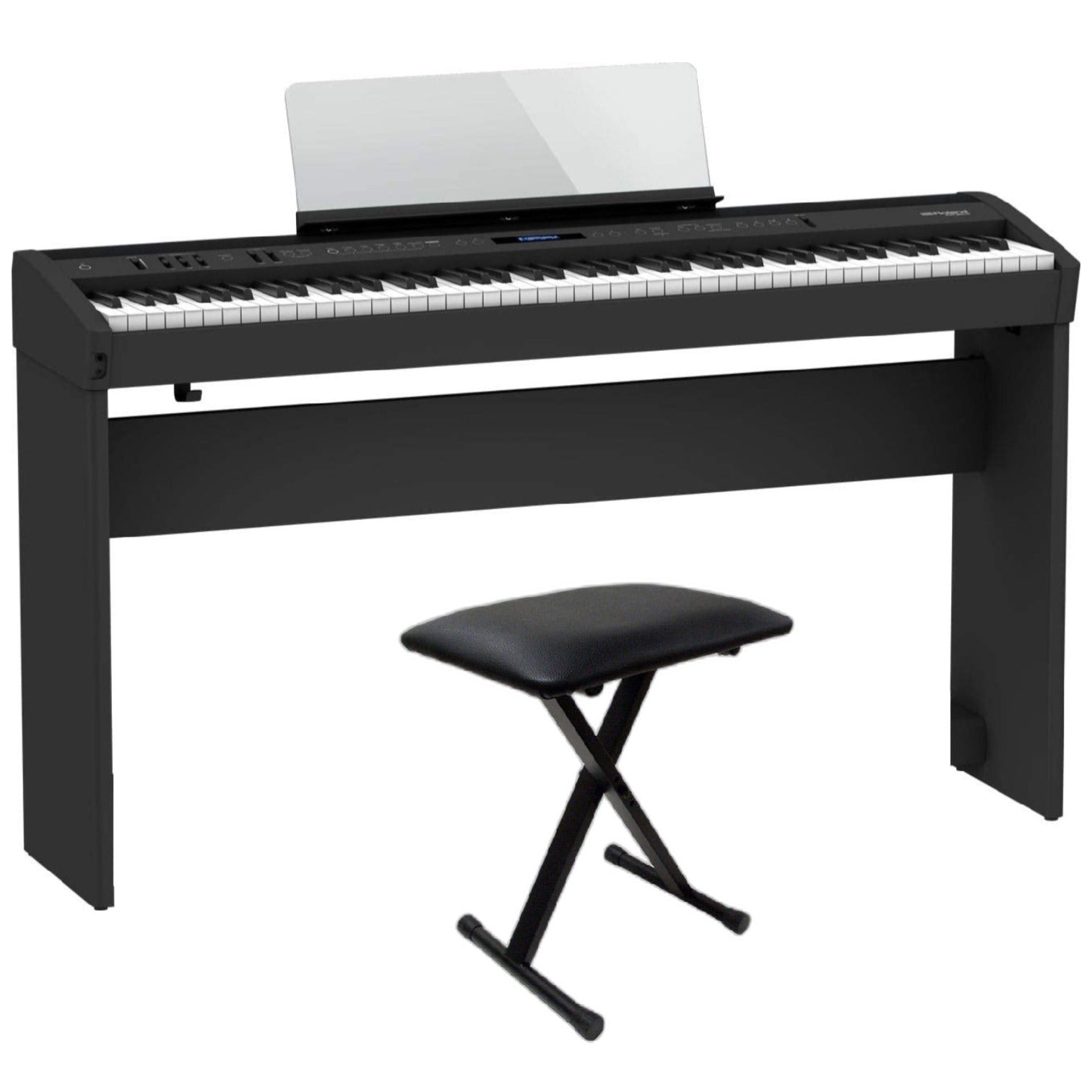 Roland Digital Pianos Black / Piano with Stand & Bench Roland FP-60X 88 Keys Digital Piano