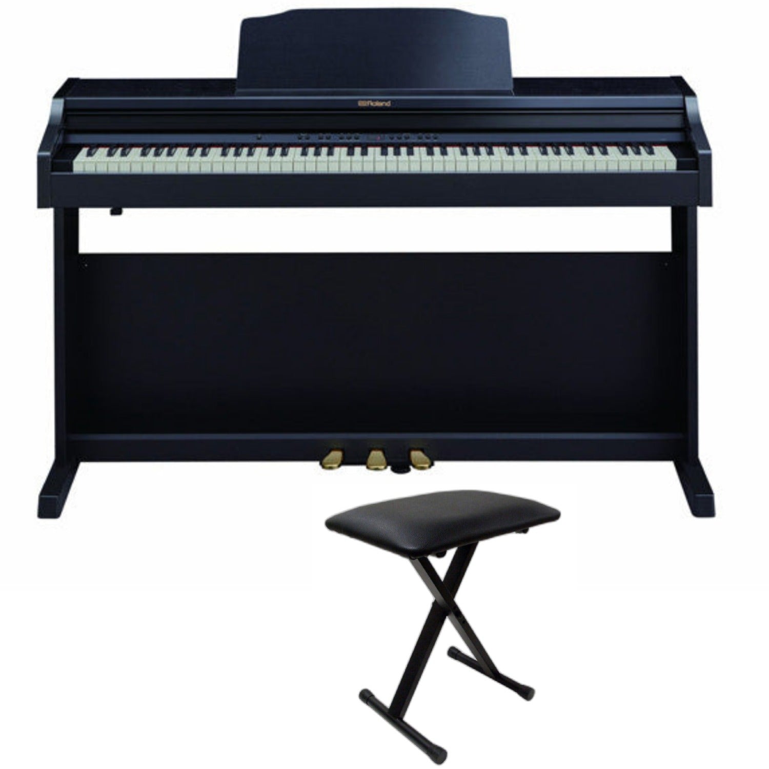 Roland Digital Pianos Contemporary Black / Piano with Stand & Bench Roland RP501R 88-Key Digital Piano with Stand