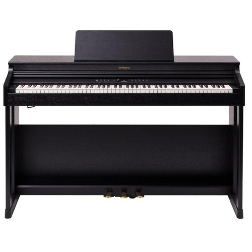 roland digital pianos contemporary black roland rp701 digital piano#color_contemporary-black,style_piano-with-stand