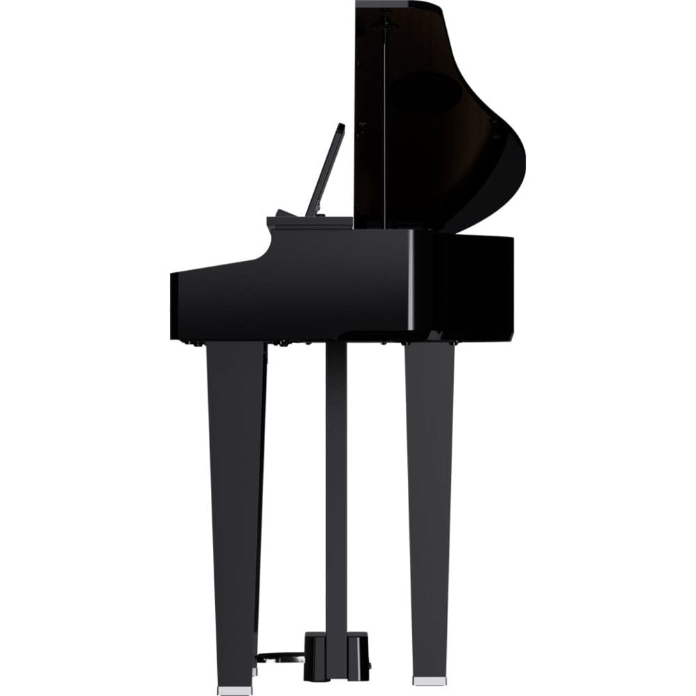 roland digital pianos polish ebony roland gp-3 compact grand digital piano   