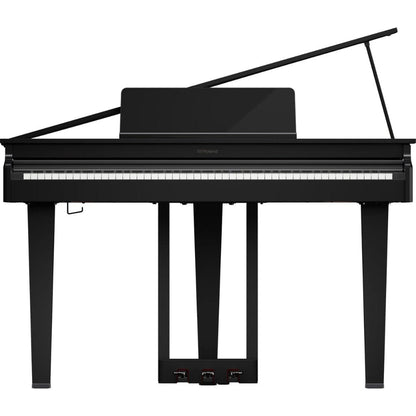roland digital pianos polish ebony roland gp-3 compact grand digital piano   