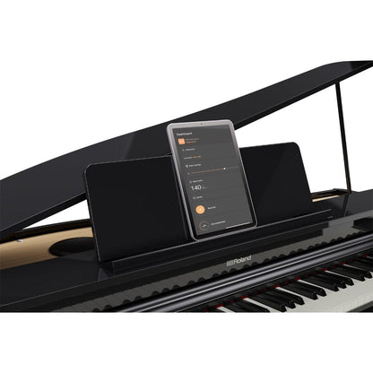 roland digital pianos polish ebony roland gp-3 compact grand digital piano   