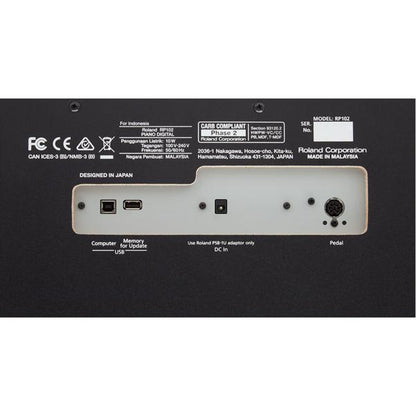Roland Digital Pianos Roland RP102 Digital Piano - Black