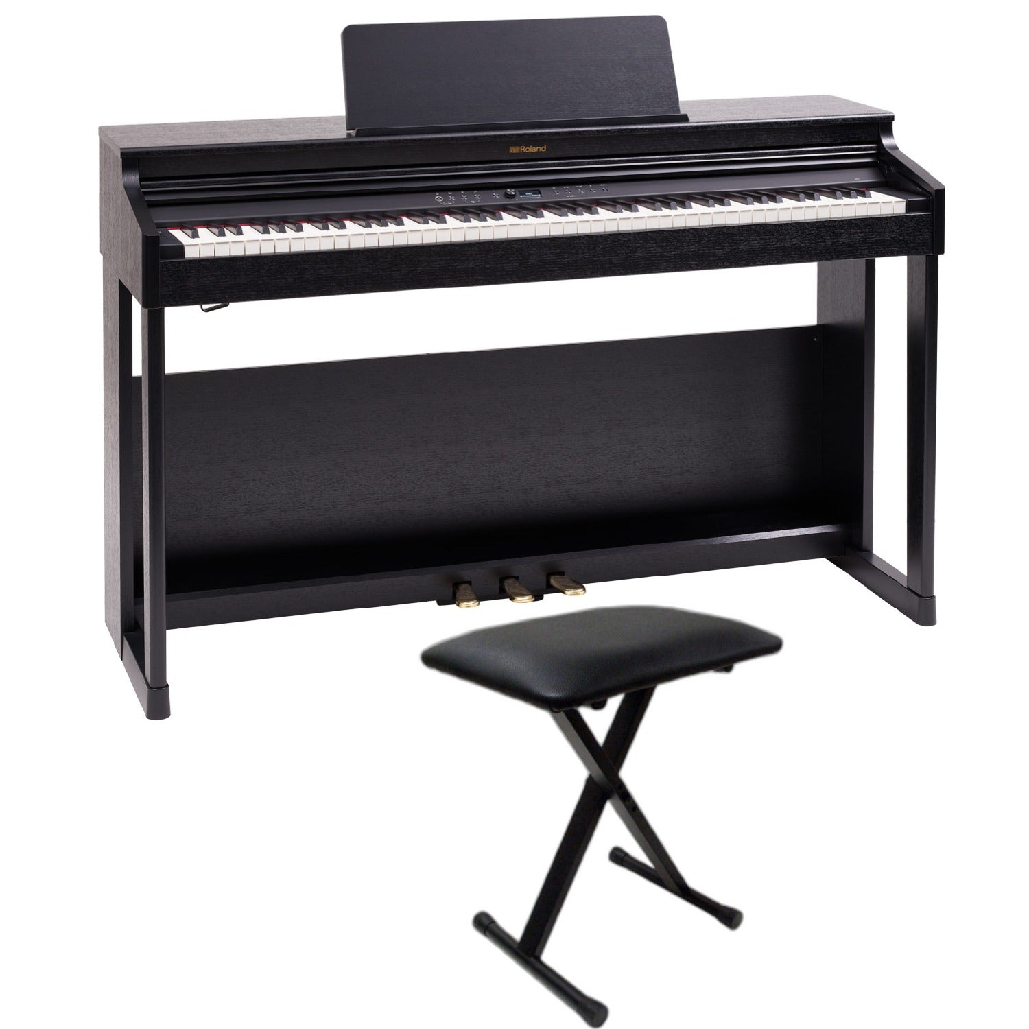 Roland Digital Pianos Roland RP701 88 Keys Digital Piano #color_dark-rosewood,style_piano-with-stand-&-bench