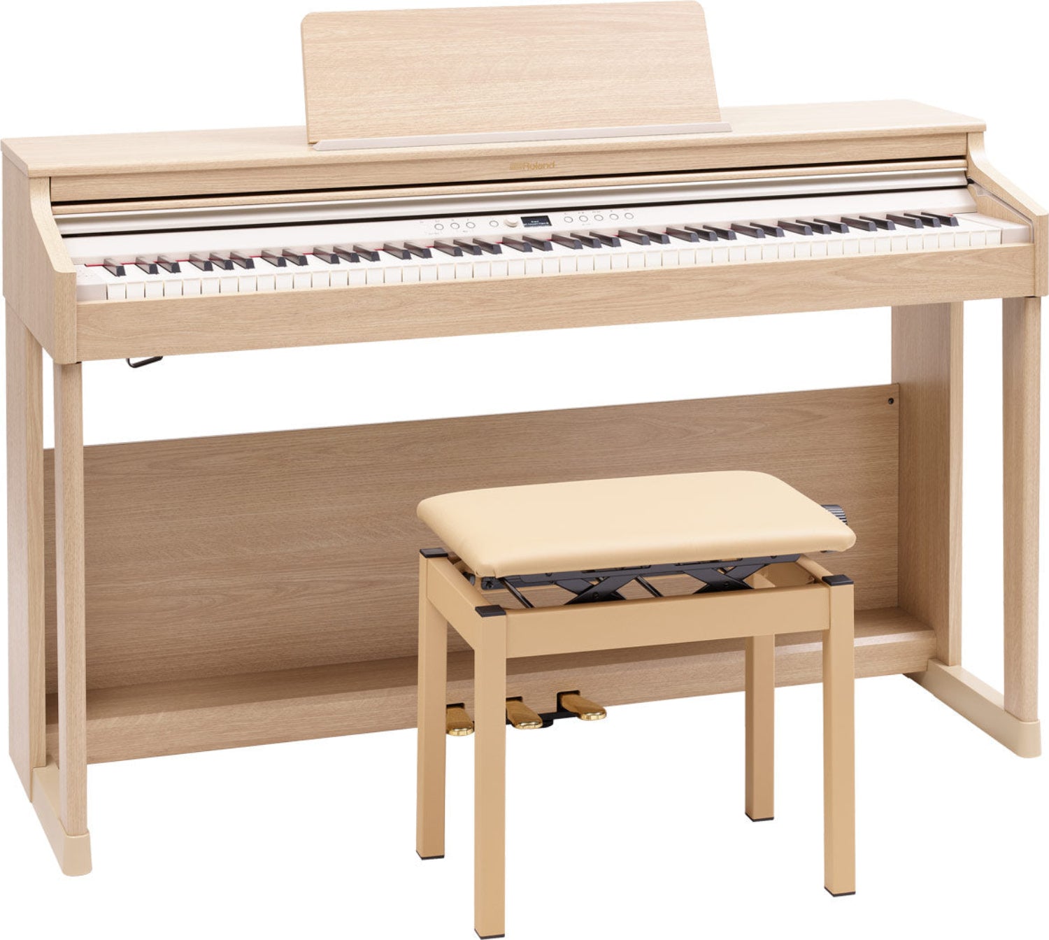 Roland Digital Pianos Roland RP701 88 Keys Digital Piano #color_light-oak,style_piano-with-stand