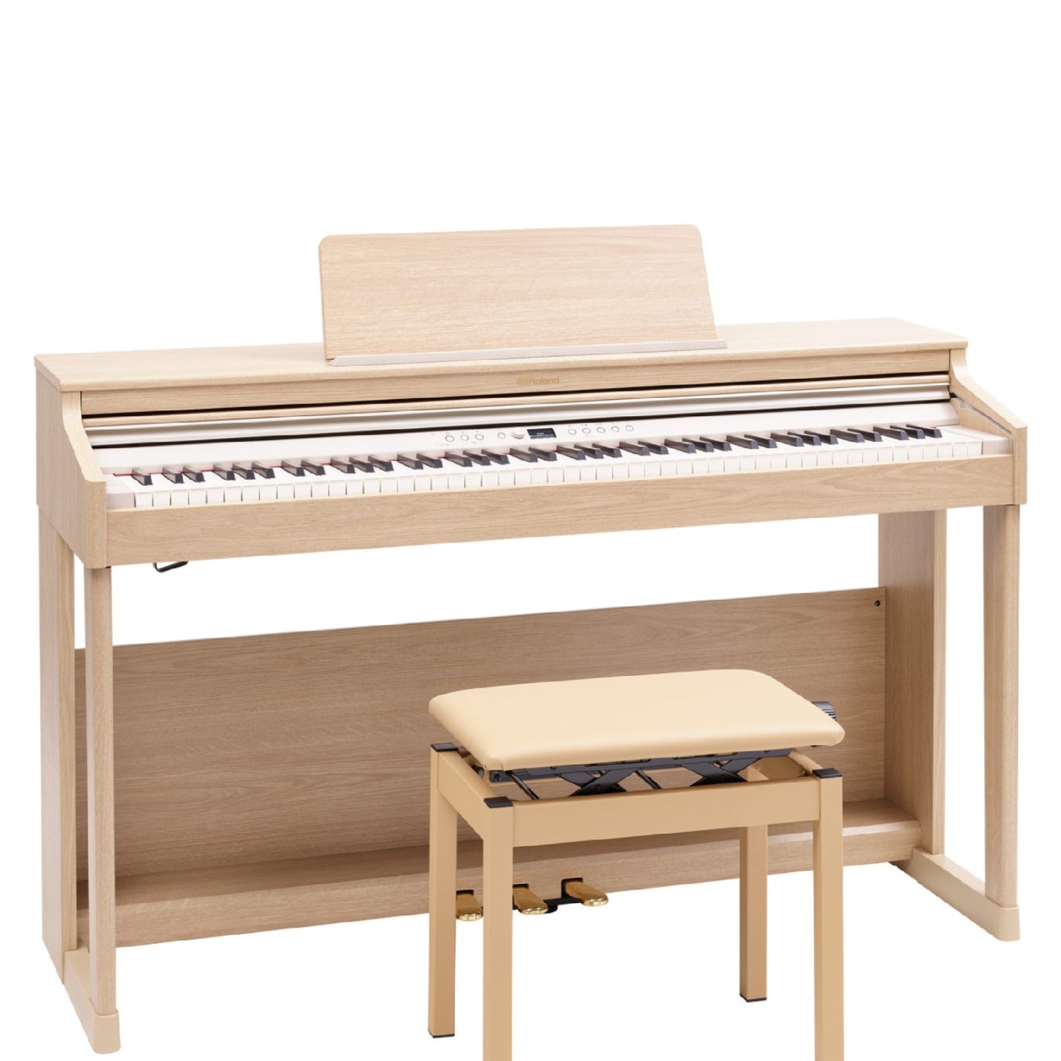 Roland Digital Pianos Roland RP701 88 Keys Digital Piano #color_light-oak,style_piano-with-stand
