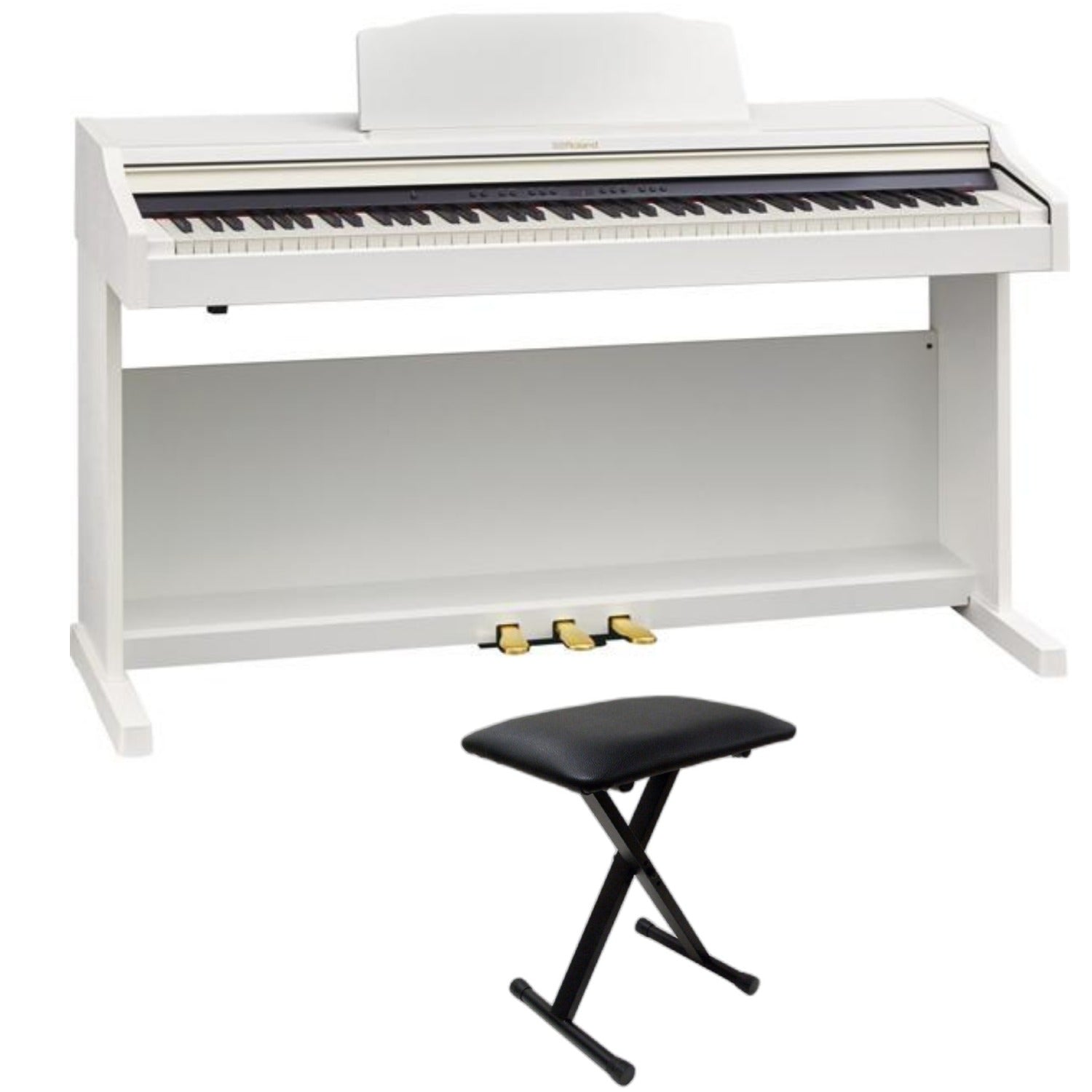 Roland Digital Pianos White / Piano with Stand & Bench Roland RP501R 88-Key Digital Piano with Stand