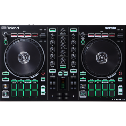 Roland DJ Controller Interfaces Roland DJ 202 2 Channel 4 Deck DJ Controller Interfaces