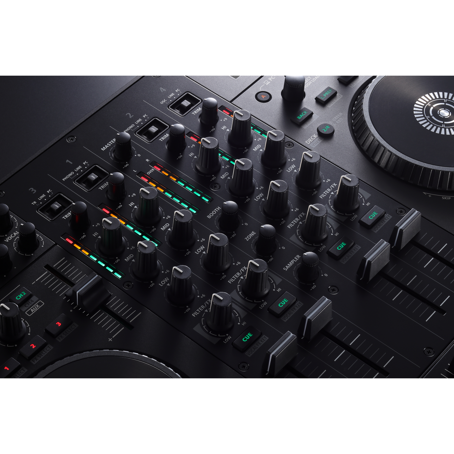 Roland DJ Controller Interfaces Roland DJ-707M Serato DJ Pro Controller